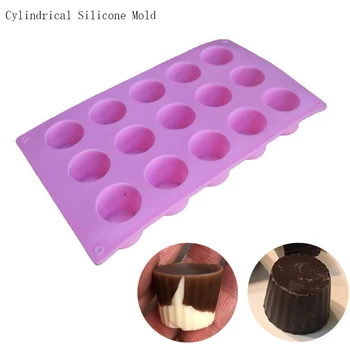 1 adet DIY Kalıp Silikon 15 Delik Çikolata Kalıpları Kek Ekmek Aksesuarları Pişirme Araçları Kek için