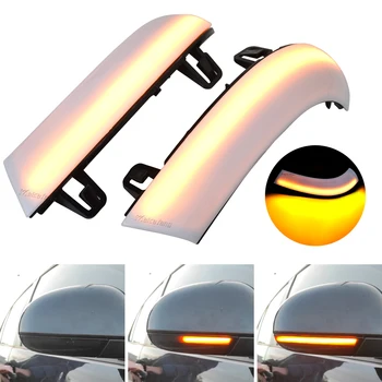 2 ADET Dinamik LED sinyal lambası Yan Kanat Ayna Göstergesi VW GOLF 5 GTI Jetta MK5 Passat B5. 5 B6 Sharan