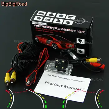 BigBigRoad Araba Akıllı Dinamik Parça Dikiz Kamera Yedekleme Geri Kamera Gece Görüş Mercedes Benz Için B200 B180