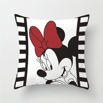 Disney Yastık minder Örtüsü Mickey Minnie Mouse Yastık kılıfı çizgi film çocuğu Kız Çift Hediye 45x45cm Dropshipping