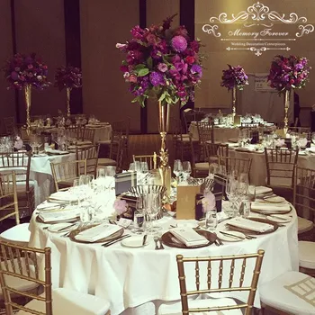 Düğün Altın Gümüş Beyaz Dekorasyon Bling Centerpiece Evlilik Merkezi masa süsü Çiçek Vazo Olay Çiçek aranjmanları