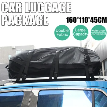 Su geçirmez araba tavan portbagajı Çanta Kargo Taşıyıcı Bagaj Çantası Depolama Açık Seyahat Çatı Üst Çanta Raf Kargo Taşıyıcı