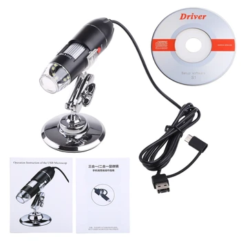 USB 500X8 LED Mikroskop El Taşınabilir Dijital Mikroskop Büyüteç Elektronik Stereo Endoskop yakınlaştırma kamerası Dayanıklı